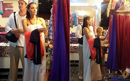 Angelina Jolie - Brad Pitt đi chợ trời ở Campuchia