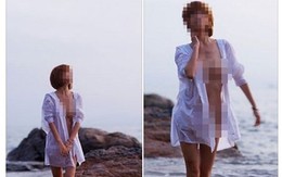 Cô gái chụp "ảnh nóng" ở bãi biển Đồ Sơn bị chỉ trích gay gắt