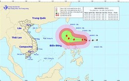 Bão Koppu giật trên cấp 17 hướng vào biển Đông