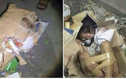 Câu chuyện phẫn nộ phía sau bức ảnh đứa bé bị trói và nhét vào thùng các-tông
