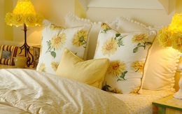 Những kiểu phòng ngủ ấm áp với sắc vàng