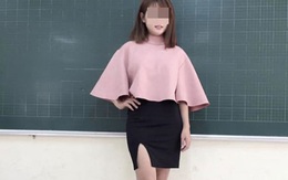 Nữ giáo viên tiểu học diện "váy ngắn xẻ cao" gây xôn xao