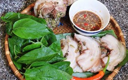 Thịt heo bó cuốn lá mơ