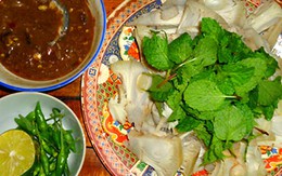 Mít luộc chấm mắm nêm dân dã, đậm vị quê hương