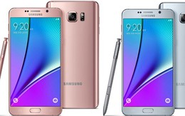 Galaxy Note 5 thêm màu vàng hồng