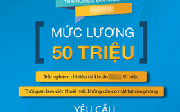 Tuyển người tiêu tiền, trả lương 50 triệu đồng một tháng