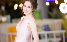 Angela Phương Trinh đẹp nề nã với váy hồng pastel