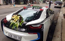 Đại gia Đà Nẵng dùng siêu xe BMW i8 đón dâu