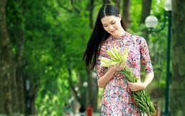 Người đẹp Việt khoe dáng trên những con phố đầy cây xanh ở Hà Nội