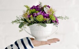 Cách cắm hoa trong tách trà tinh tế và cực đẹp