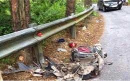 Xe máy rơi xuống vực ở Tam Đảo, đôi nam nữ thiệt mạng