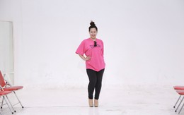 Thí sinh nặng 75 kg catwalk trên giầy cao gần 20 cm