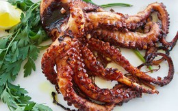 "Chiêu" nướng bạch tuộc thơm ngon