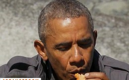 Obama ăn ngon lành thức ăn thừa của gấu