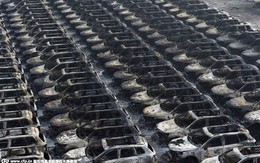 Hàng ngàn xe ô tô mới tinh bị thiêu rụi trong vụ cháy nổ kinh hoàng