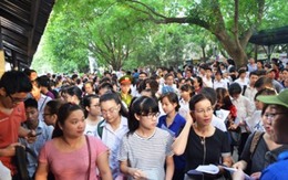 Hà Nội: Gần 50.000 sĩ tử đội nắng gắt thi đại học