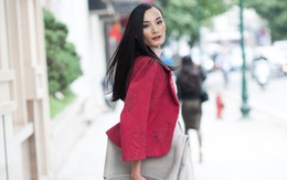 4 mẫu áo khoác cách điệu giúp Lê Thúy che dáng gầy