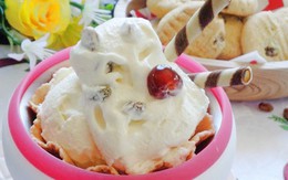 Tự làm kem nho khô mát lạnh ngày nắng