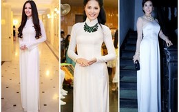 Người đẹp Việt chuộng mốt áo dài trắng dự sự kiện