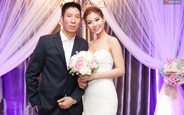 Diễm Trang khoe vai trần gợi cảm trong tiệc cưới sang trọng