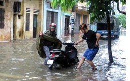 Hà Nội - Nam Định - Thái Bình chung cảnh ngập sau mưa lớn
