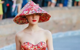 HH Thùy Dung gây tranh cãi vì mặc áo dài bị cho là giống Trung Quốc