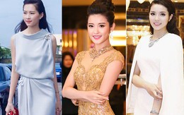 Những bộ váy cực thanh lịch, sang trọng của Hoa hậu, Á hậu Việt
