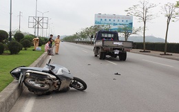 Tông trúng xe CSGT, một thanh niên tử vong