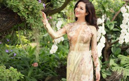 Vẻ đẹp không tì vết của Hoa hậu Giáng My trong tà áo dài trên đất Thái