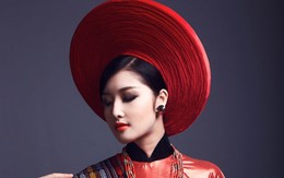 Hoa hậu Triệu Thị Hà kiêu sa trong tà áo dài