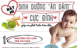 Bật mí dinh dưỡng ăn dặm cực đỉnh giúp con phát triển toàn diện