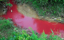 Sự thật dòng suối nhuốm màu đỏ như "máu" ở Điện Biên