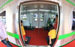 Cận cảnh nội thất mẫu tàu đường sắt trên cao tuyến Cát Linh - Hà Đông