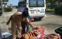 Gần nửa tấn thịt heo thối chờ lên bàn nhậu