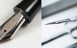 Ngòi bút 			và cây dao mổ