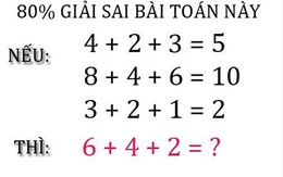 Bài toán phép cộng giả lập 80% người giải sai
