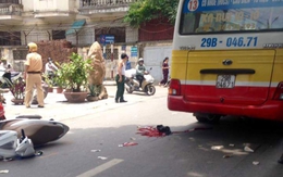 Cô gái bị xe buýt đâm tử vong trên đường Hà Nội