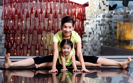Xuân Lan dạy con gái gần 3 tuổi tập yoga