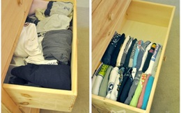 Cách sắp xếp quần áo trong tủ cho nàng nghiện mua sắm