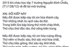 Cư dân mạng "choáng" với bài thơ của học sinh lớp 8