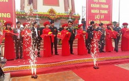 Nam Định: Khánh thành nghĩa trang liệt sĩ xã Xuân Thượng