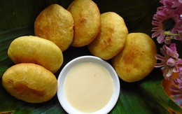 Bánh khoai lang giòn tan cho con ăn vặt ngày đông