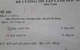 Tranh cãi nảy lửa bài toán "bảy mươi bốn" hay "bảy mươi tư"
