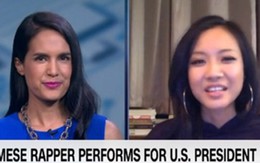 Nữ rapper Việt hát cho Obama lên CNN