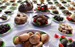 Bàn đại tiệc trăm món bằng đá quý giá gần 10 tỷ đồng