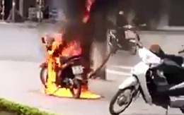Vụ đốt xe máy ở Thái Bình: Tự đốt xe mình có thể bị "vướng" 2 tội