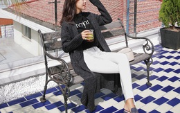 Cách "trẻ hóa" thiết kế cardigan đơn thuần cho những ngày nắng đầu đông