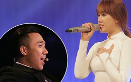 Giám khảo Trấn Thành say sưa hát theo bạn gái Hari Won
