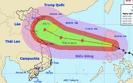 Bão Sarika gió giật cấp 17 đang vào Biển Đông