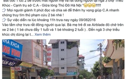 Hà Nội: Công an lên tiếng về 2 trẻ em bị bắt cóc ở chợ Triều Khúc